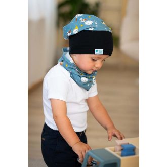 Schlauchmütze, Superheld, blau