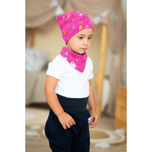 Knotenmütze, Fuchsia, pink