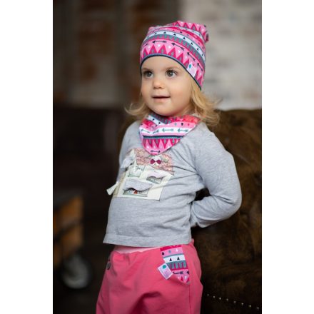 Knotenmütze, Indianer, rosa