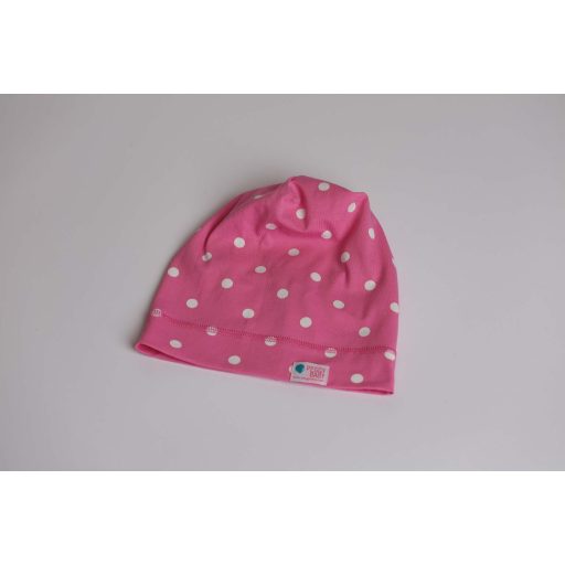 Beanie, pöttyös, pink