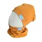 Beanie, mustársárga, egyszínű