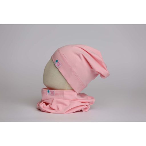 Beanie, egyszínű, világos-pink