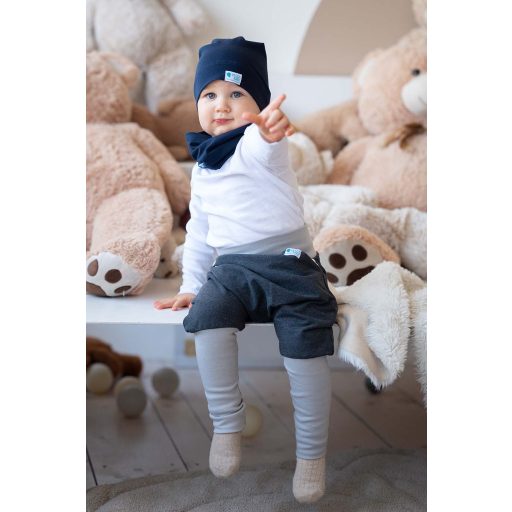 Beanie, egyszínű, marine-kék