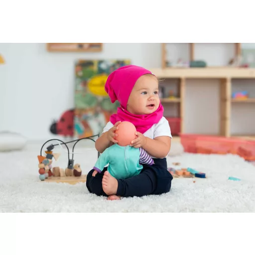 Csomós sapka kétrétegű, egyszínű, fuchsia