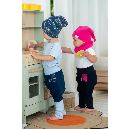 Beanie kétrétegű, közlekedés, sötétkék