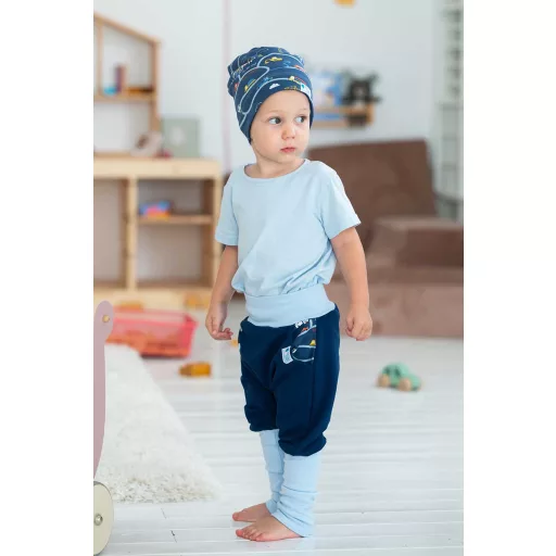 Beanie kétrétegű, közlekedés, sötétkék