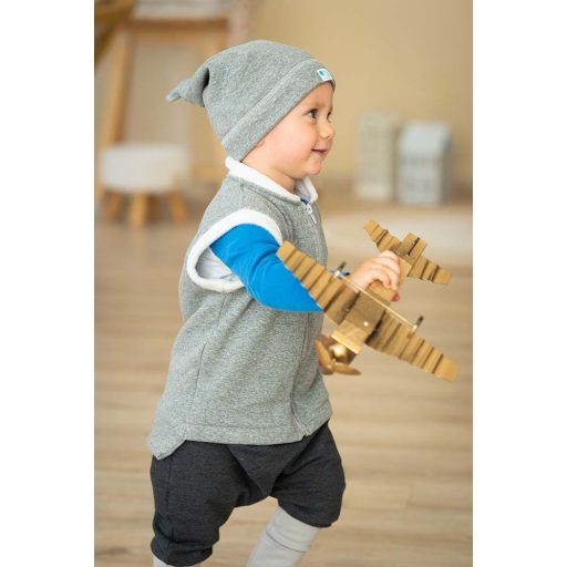 Knotenmütze, fleece, fleece, dunkelgrau