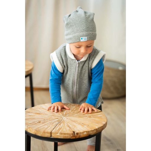 Knotenmütze, fleece, fleece, dunkelgrau