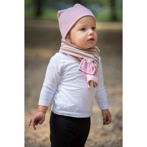 Flauschige Mütze, fleece, einfarbig, rosa