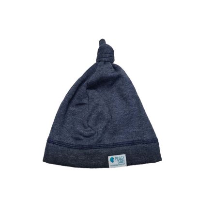Flauschige Mütze, fleece, einfarbig, grau-blau