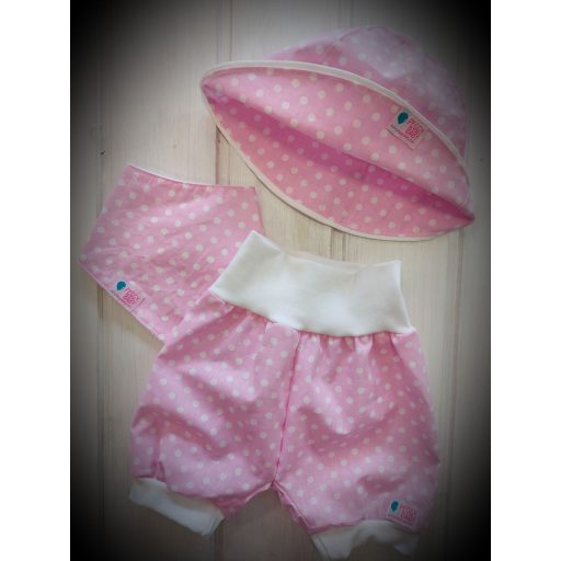 Sommer-Shorts, mit Punkten, rosa