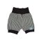 Sommer-Shorts, gestreift, schwarz-weiß