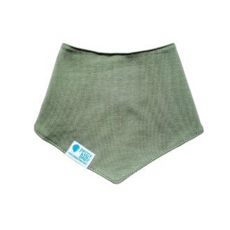 Nyálkendő, egyszínű, khaki Nyálkendő, egyszínű, khaki