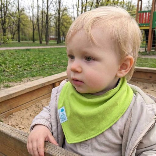 Nyálkendő, kiwizöld, egyszínű