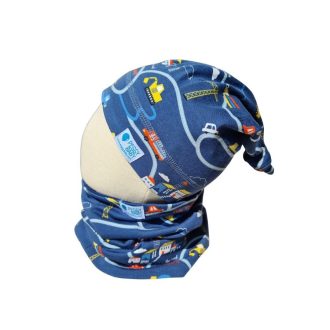 Csősál kétrétegű, közlekedés, sötétkék Csősál kétrétegű, közlekedés, sötétkék