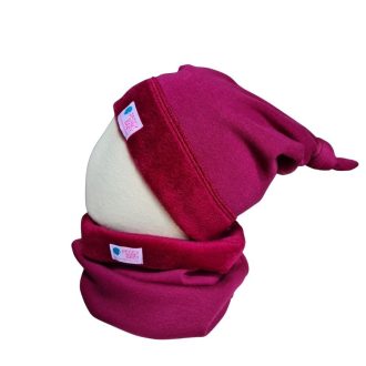 Bundás téli csősál, bordó Bundás téli csősál, bordó