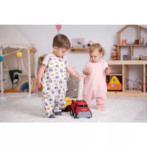 Kánikula tipegő hálózsák, 0.5 TOG, színespötty, rózsaszín