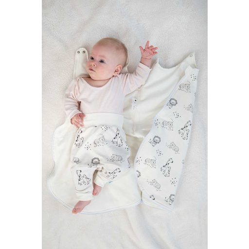 Baby-Schlafsack, Tierchen, weiß, Junge