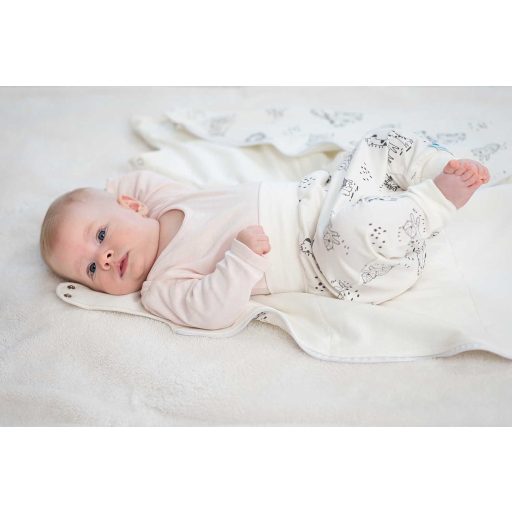 Baby-Schlafsack, Tierchen, weiß, Junge